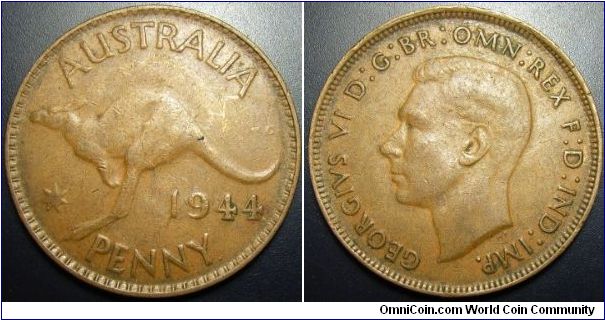 Australia 1944 1 penny.