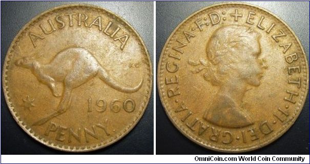 Australia 1960 1 penny.