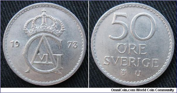 Sweden, 50 ore, Cu-Ni