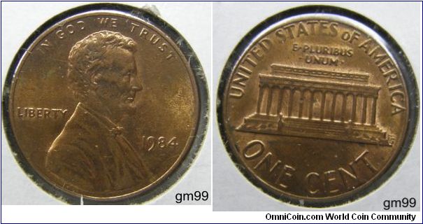 1984 LINCOLN ONE CENT
