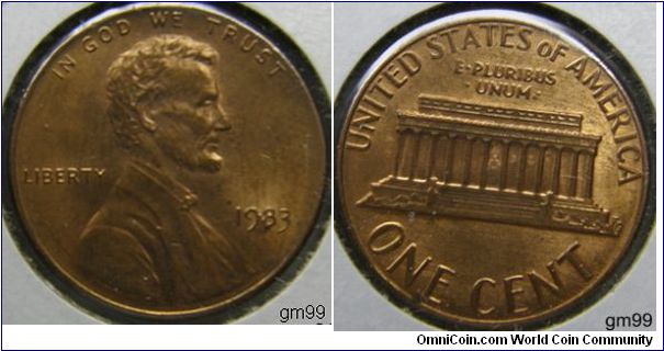 1983 LINCOLN ONE CENT