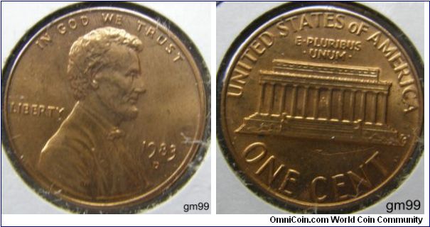 1983D LINCOLN ONE CENT