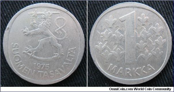 Finland, 1 markka, Cu-Ni, S mint