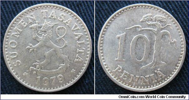 Finland, 10 pennia, Al-Bronze, K mint