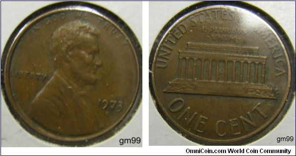 1973D LINCOLN ONE CENT