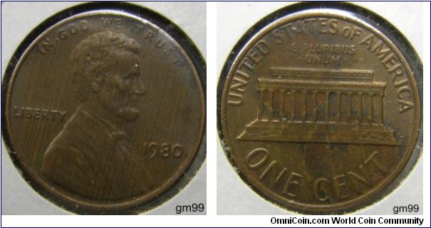 1980 LINCOLN ONE CENT