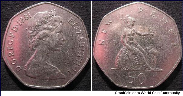 British large 50 pence