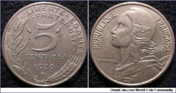 Francaise pre-Euro 5 cent