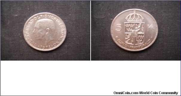 Gustaf VI. Adolf
5 krone 1972