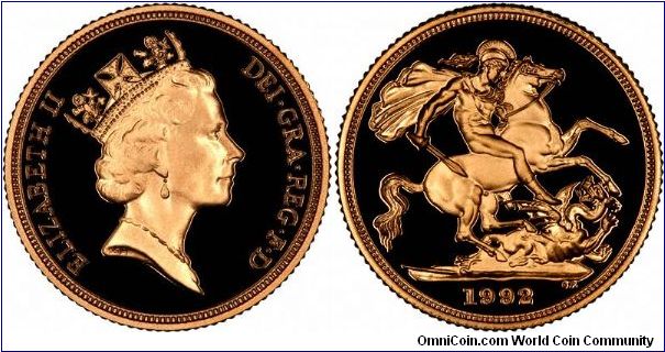All the proof gold sovereign between 1990 and 1994 had mintages of under 5,000 individual pieces, the 1992 mintage was only 4,772. Additional coins were included in the 3 coin and 4 coin gold proof sets.