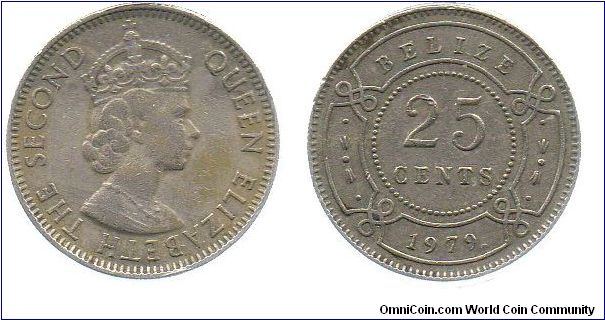 Belize 1979 25 cents