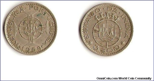 Portuguese India
3 escudos