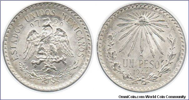 Mexico 1944 1 Peso