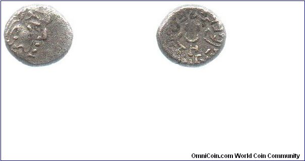 Vallabhi 470-800 AD billon drachm