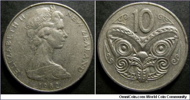 New Zealand 1982 10 cents. Found it circulating in Australia.