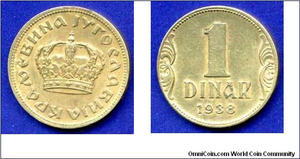 1 Dinar.
Kingdom of Yugoslavia.
King Petar II (1934-1945).


Br.