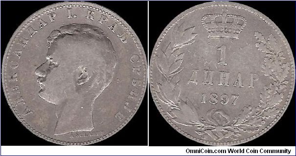 1 Dinar 1897
