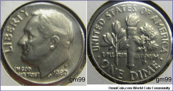 Beginning in 1980, all denominations above One Cent struck at Philadelphia were required to have a P mintmark.