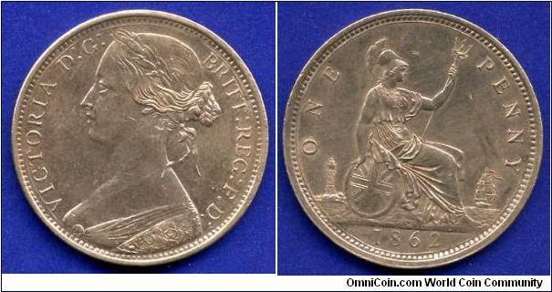 1 penny.
Victoria (1837-1901).


Br.