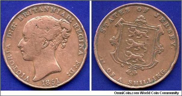 1/13 shilling.
Victoria (1837-1901).


Cu.