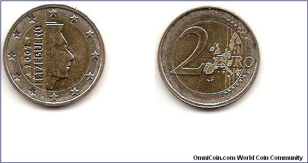 2 euro
grand-duke Henri