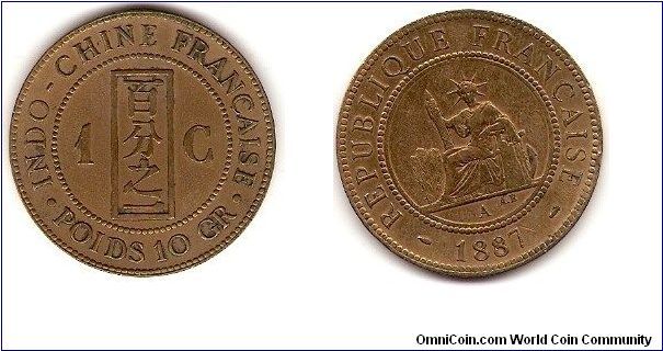 French Indochina
1 centime