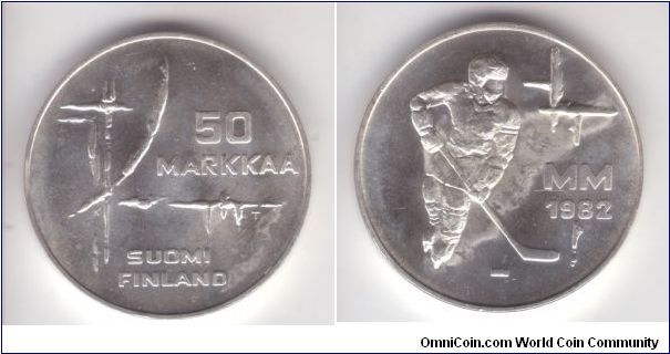 KM-60, Finland 1982 KT 50 markaa, World Hockey Championship; a bit of toning