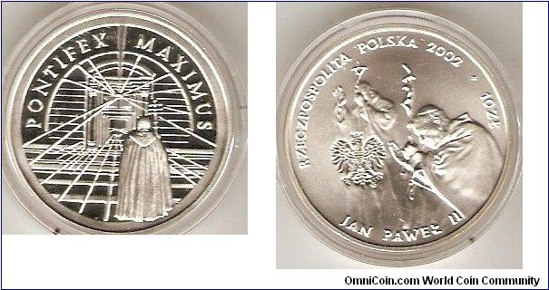 10 zlotych
Pope John Paul II