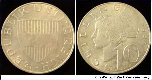 10 Schilling, Silver