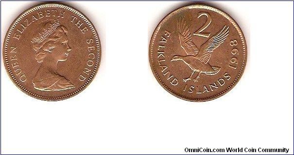 2 pence
Upland goose
copper plated steel