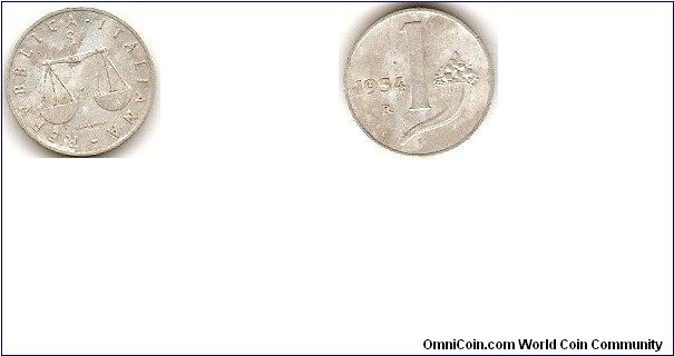 Republic of Italy
1 lira