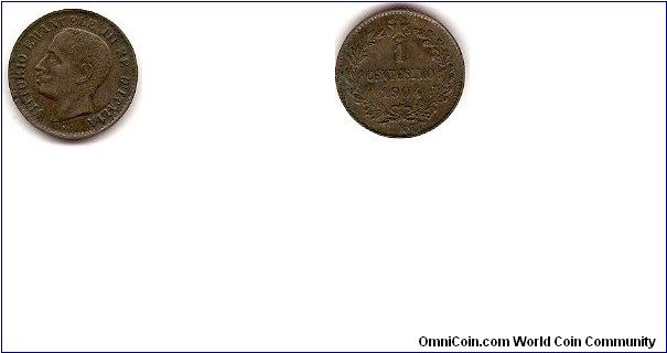 1 centesimo
Victor Emanuel III
