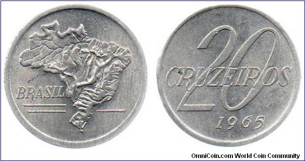 1965 20 Cruzeiros