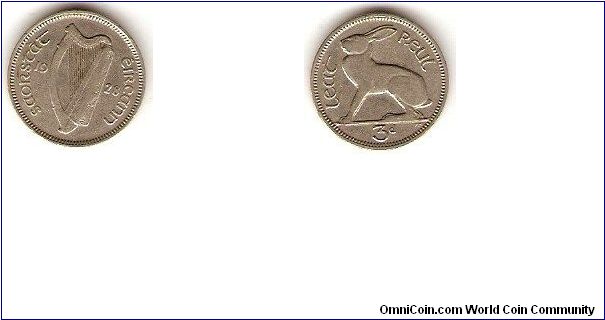 Irish Free State
3 pence