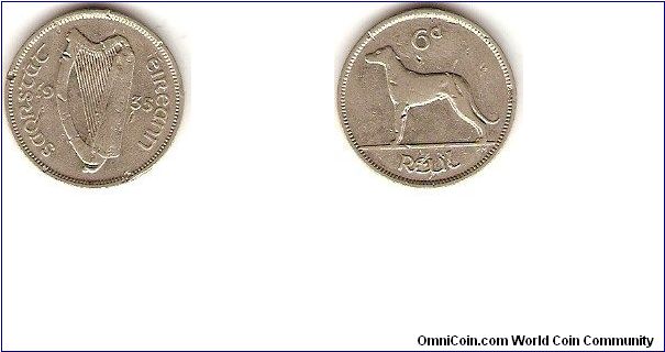 Irish free State
6 pence