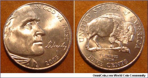 5 Cents 'Buffalo' Westward Journey Nickel Serie