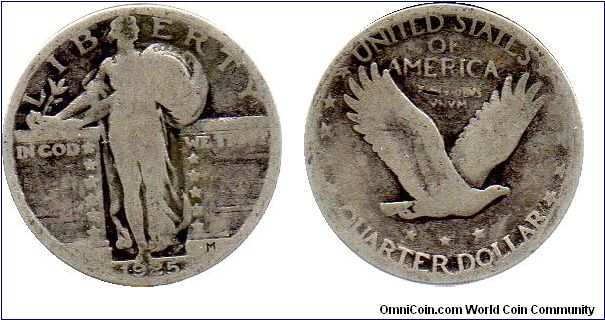 1925 Standing Liberty quarter