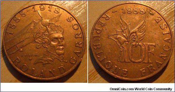 10 Francs 'Roland Garros'