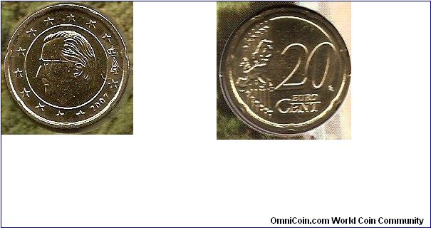 20 eurocent
new map of Europe
1-year-type