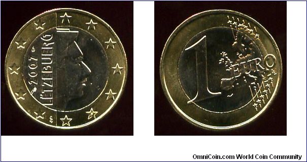 1 euros
Grand Duke Henri
Map of EU