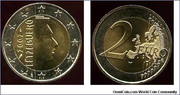 2 euros
Grand Duke Henri
Map of EU