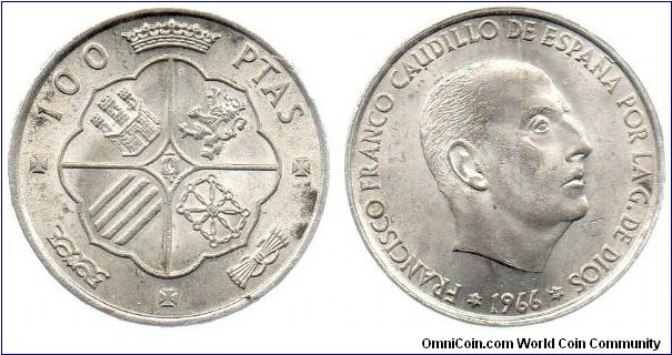 1966 100 Pesetas