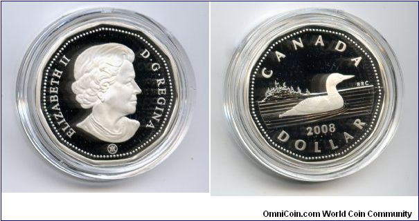 $1 Sterling Silver Loonie.