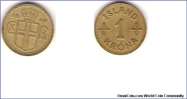Kingdom
Christian X
1 krona