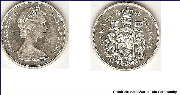 50 cents
Elizabeth II
effigy by Arnold Machin