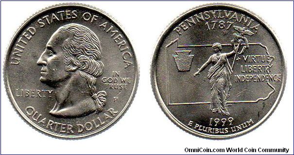1999 Pennsylvania (P)- Virtue Liberty Independence.