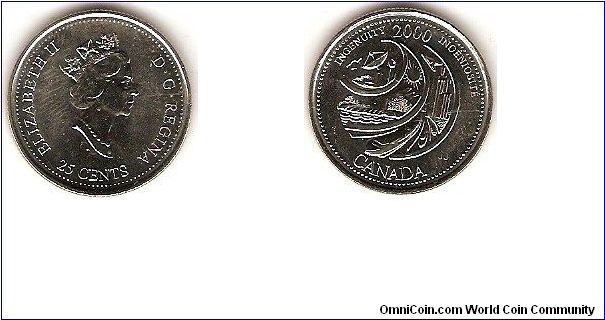 25 cents
millenium year
Ingenuity