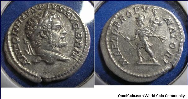 Caracalla AR denarius.
