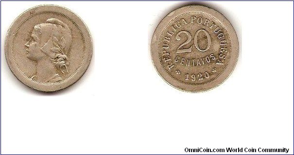 20 centavos
copper-nickel