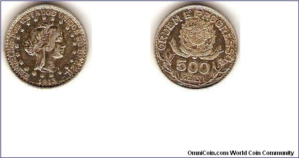 Republic of the United States of Brazil
500 reis